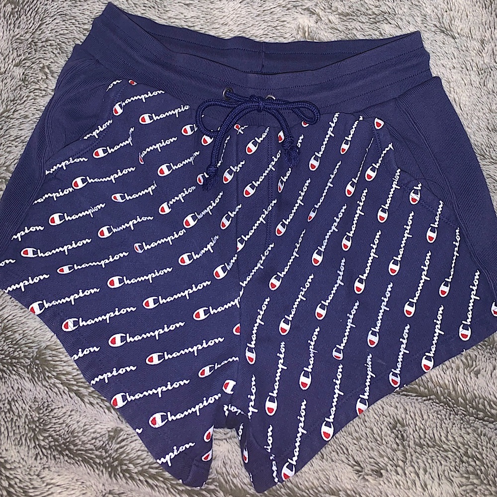 Champion Women’s Navy Blue Reverse Weave Shorts